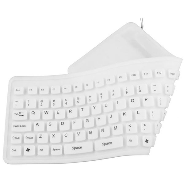  Esperanza ek126w tastatura silikonska za tablet i kompjuter bela