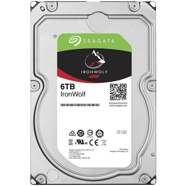 HDD Desktop IronWolf  NAS (3.5 6TB  256m SATA 5400rpm) ( ST6000VN001 ) 