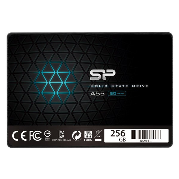 SILICON POWER Ace A55 256GB SSD, 2.5 7mm, SATA 6Gbs, ReadWrite: 560  530 MBs ( SP256GBSS3A55S25 ) 