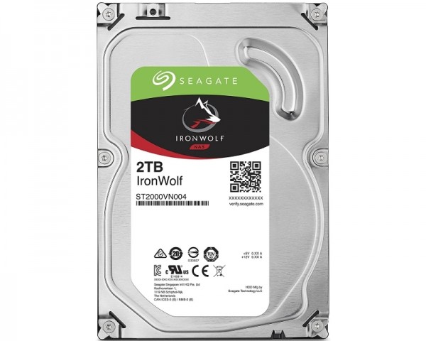 SEAGATE 2TB 3.5'' SATA III 64MB ST2000VN004 IronWolf NAS