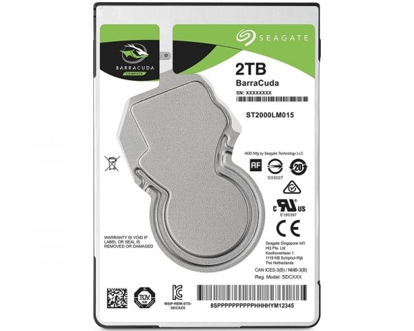 SEAGATE 2TB 2.5'' SATA III 128MB 5.400rpm ST2000LM015 Barracuda