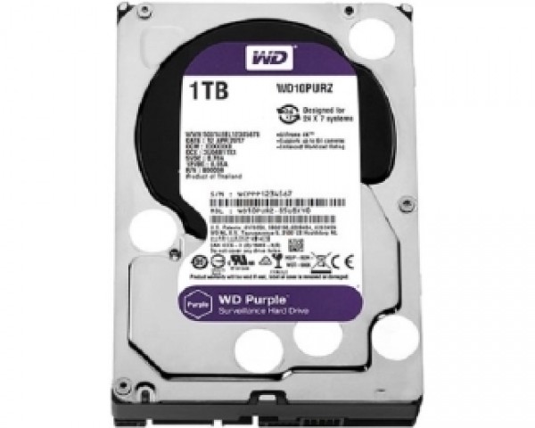 WD 1TB 3.5'' SATA III 64MB IntelliPower WD10PURZ Purple