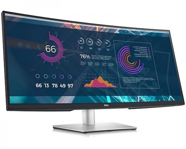 DELL 34'' P3421W WQHD USB-C Professional zakrivljeni IPS  monitor