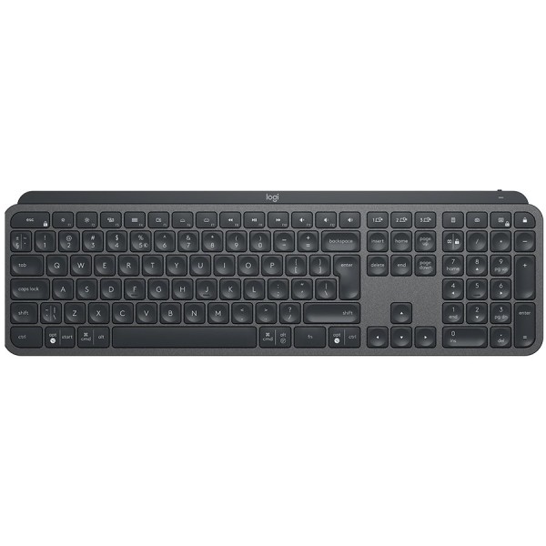 LOGITECH MX Keys Advanced Wireless Illuminated Keyboard - GRAPHITE - US INTL - 2.4GHZBT - NA - INTNL ( 920-009415 ) 