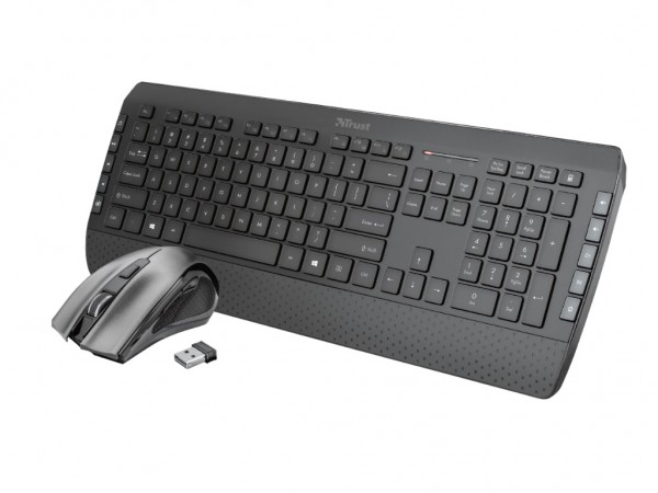 Trust tastatura+ miš TECLA-2 bežični set, crni' ( '23239' ) 