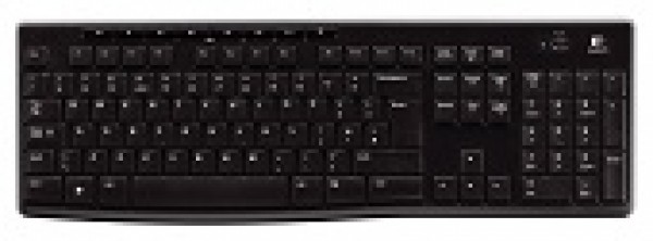 Wireless Keyboard K270, US, 2.4GHz, Unifying receiver, 8 Multimedia Keys ( 920-003738 ) 