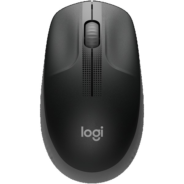 LOGITECH M190 Full-size wireless mouse - CHARCOAL - 2.4GHZ - EMEA - M190 ( 910-005905 ) 