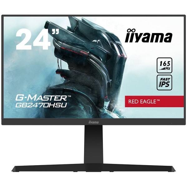 Iiyama Monitor Gaming GB2470HSU-B1 23.8'' Flat 165Hz IPS  1920x1080 0.8ms 250 cdm˛ 1100:1 80M:1  1xHDMI, 1xDP, USB-Hub, HDCP, HAS, Tilt, Pivot, 3y ( GB2470HSU-B1 ) 