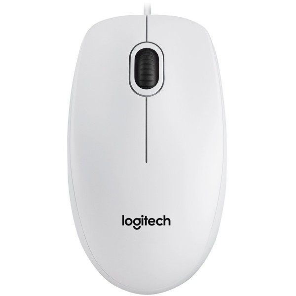 LOGITECH Corded  Mouse B100 - Business EMEA - WHITE ( 910-003360 ) 