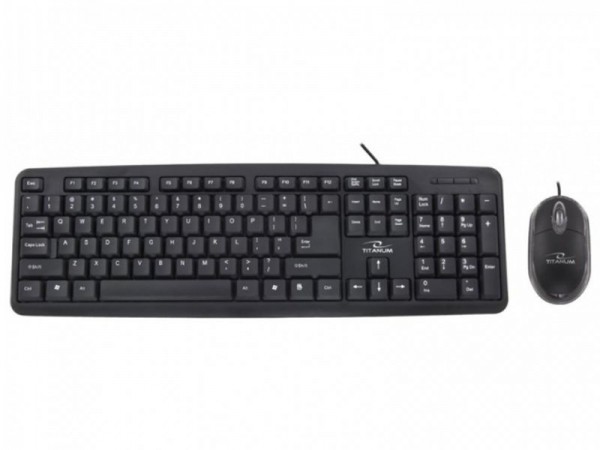 Tastatura Titanum tk106 set opticki usb 3d mis + tastatura