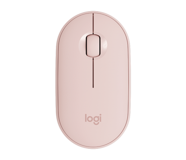 LOGITECH Pebble M350 Wireless and Bluetooth Mouse - ROSE ( 910-005717 ) 