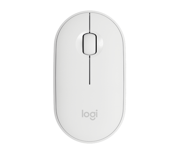 LOGITECH Pebble M350 Wireless and Bluetooth Mouse - OFF WHITE ( 910-005716 ) 