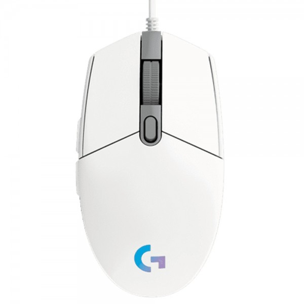 LOGITECH G102 LIGHTSYNC Gaming Mouse - WHITE - EER ( 910-005824 ) 