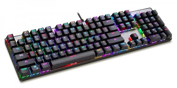 MOTOSPEED CK104 RGB mehanička crna tastatura plavi prekidači