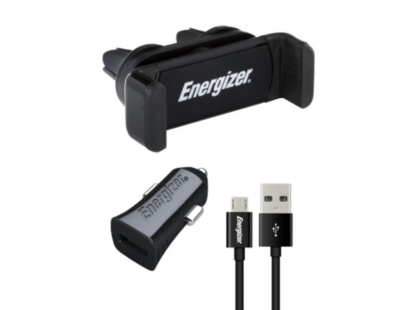 Energizer Max Universal Car Kit 1USB+MicroUSB Cable Black 1A' ( 'CKITB1ACMC3' ) 