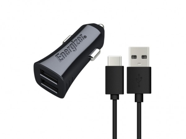 Energizer Ultimate Car Charger 2USB+Cable USB-C Black 3,4A' ( 'DCA2CUC23' ) 