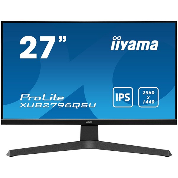 27'' ETE IPS-panel, 2560x1440 WQHD, 5ms, FreeSync, 13cm height adj. stand, 250cdm˛, HDMI, DisplayPort, Speakers, USB-HUB(2x2.0) ( XUB2796QSU-B1 ) 