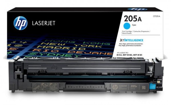 HP 205A Cyan Original LaserJet Toner Cartridge' ( 'CF531A' ) 