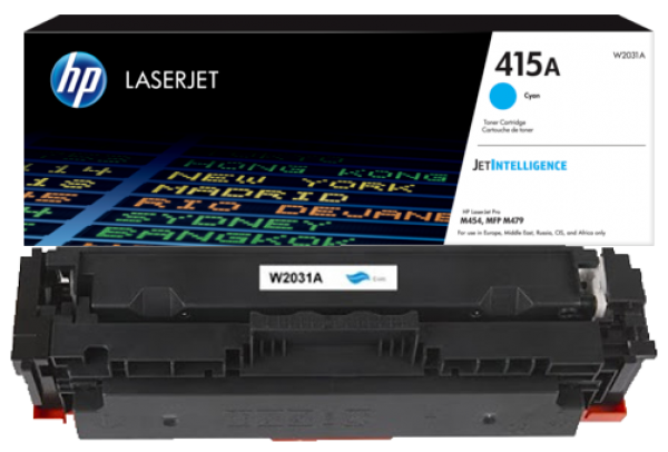 HP 415A Cyan LaserJet Toner Cartridge' ( 'W2031A' ) 