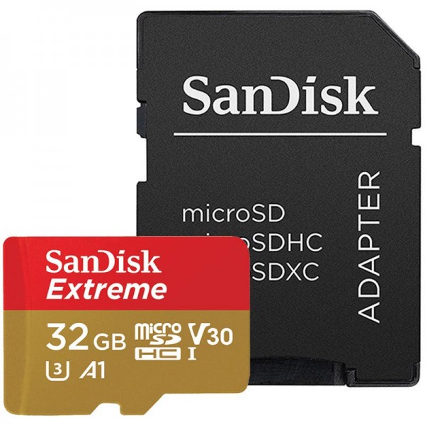 MICRO SD 32GB SanDisk Extreme + adapter SDSQXAF-032G-GN6MA