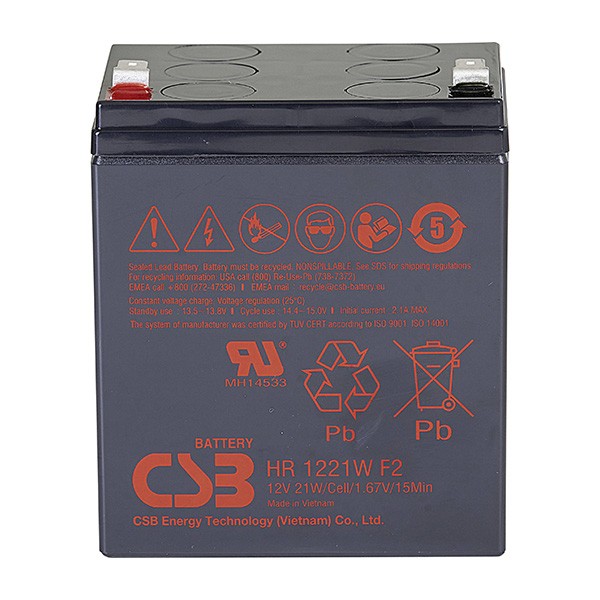 CSB baterija 12V 5Ah HR 1221W (F2)