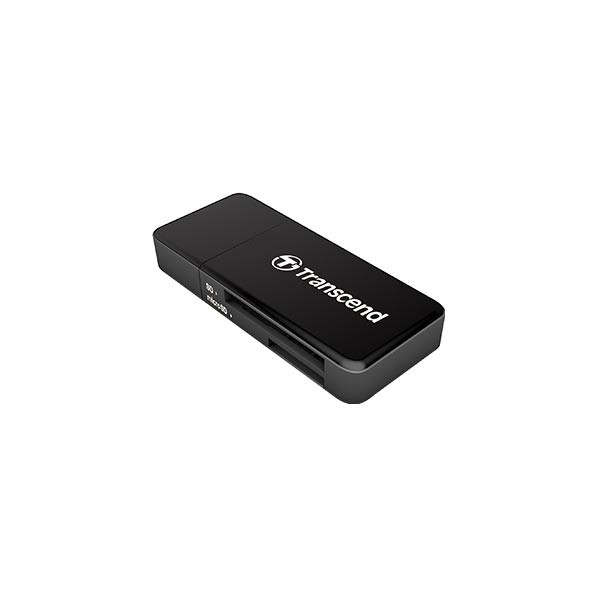 Card reader, Mini F5, USB3.0, SD/MicroSD SDHC/SDXC/UHS-I, Black ( TS-RDF5K ) 