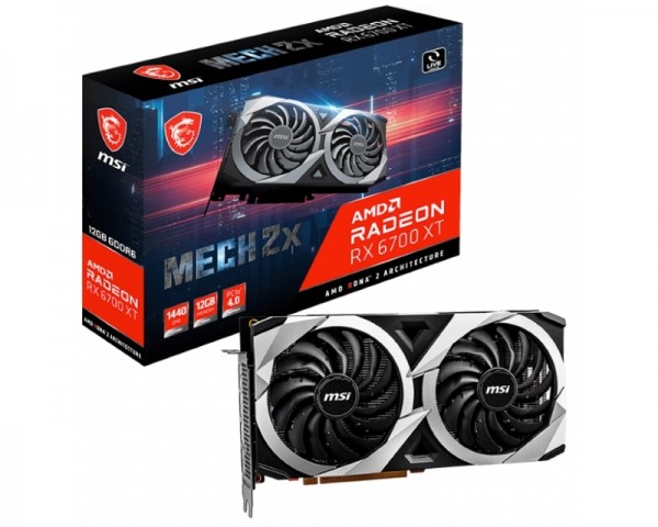 MSI AMD Radeon RX 6700 12GB 192bit RX 6700 XT MECH 2X 12G