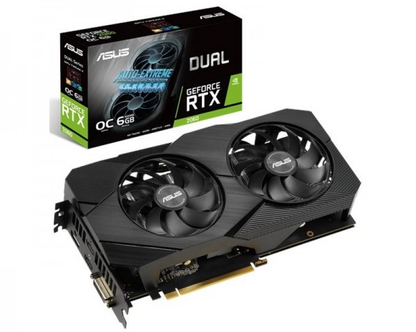 ASUS nVidia GeForce RTX 2060 6GB 192bit DUAL-RTX2060-O6G-EVO