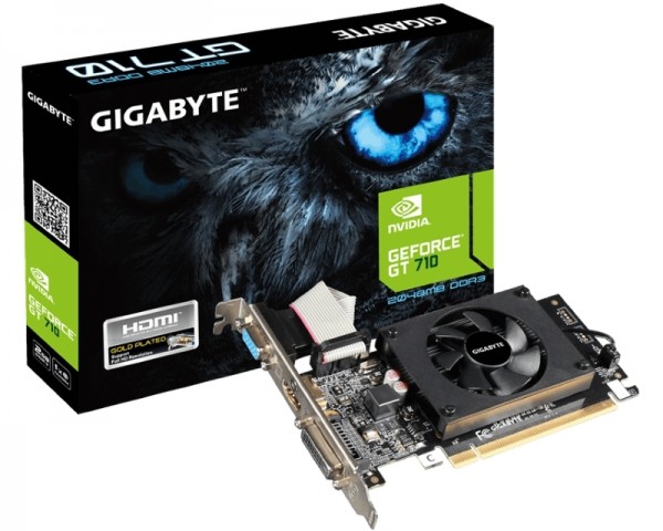 GIGABYTE nVidia GeForce GT 710 2GB 64bit GV-N710D3-2GL rev 2.0