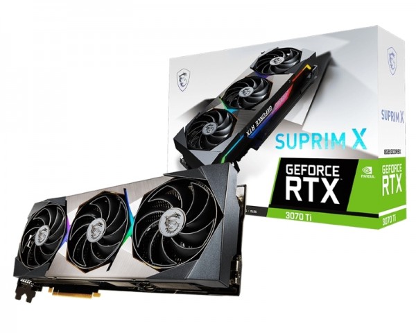 MSI nVidia GeForce RTX 3070 Ti 8GB 256bit RTX 3070 Ti SUPRIM X 8G