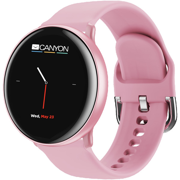 CANYON Marzipan SW-75 Smart watch, 1.22inches IPS full touch screen, aluminium+plastic body,IP68 waterproof, multi-sport mode with swimming
