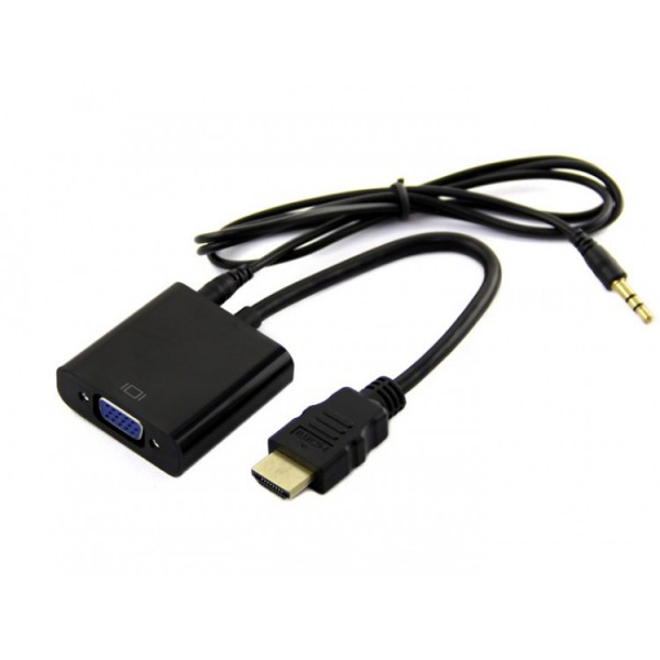 Adapter E-Green HDMI (M)-VGA D-sub (F)+audio (MM)