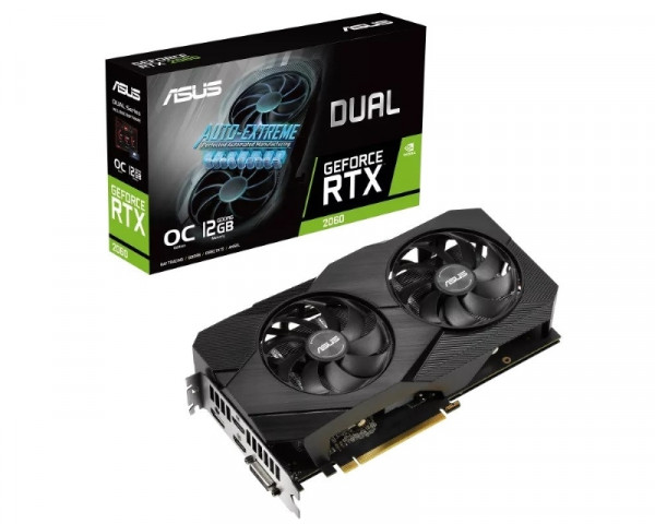 ASUS nVidia GeForce RTX 2060 12GB 192bit DUAL-RTX2060-O12G-EVO