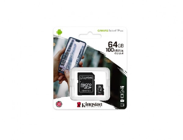 Kingston microSDXC 128GB Class 10 U1 UHS-I 100MBs-10MBs SDCS2128GB + adapter' ( 'SDCS2128GB' ) 