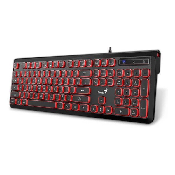 Tastatura Genius SlimStar 260 USB YU blackred