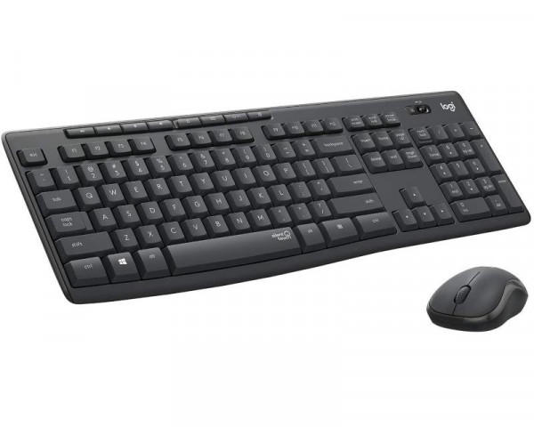 LOGITECH MK295 Silent Wireless Combo YU crna + miš crna