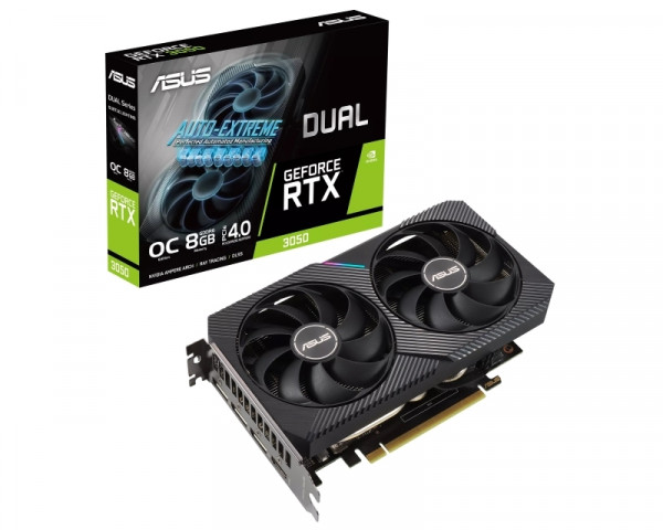 ASUS nVidia GeForce RTX 3050 8GB 128bit DUAL-RTX3050-O8G