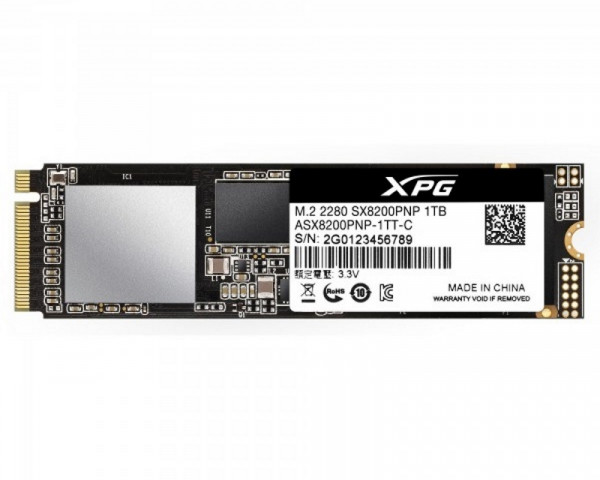 A-DATA 1TB M.2 PCIe Gen 3 x4 NVMe ASX8200PNP-1TT-C SSD