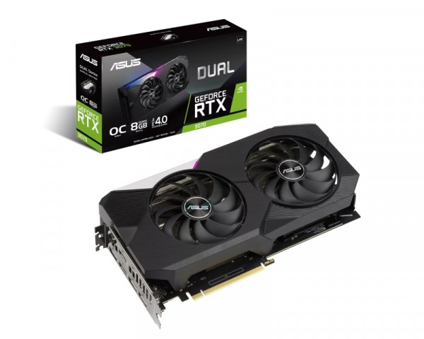 ASUS nVidia GeForce RTX 3070 8GB 256bit DUAL-RTX3070-O8G-V2