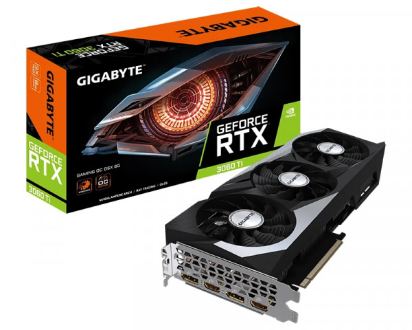 GIGABYTE nVidia GeForce RTX 3060 Ti GAMING OC D6X 8GB 256bit GV-N306TXGAMING OC-8GD rev.1.0