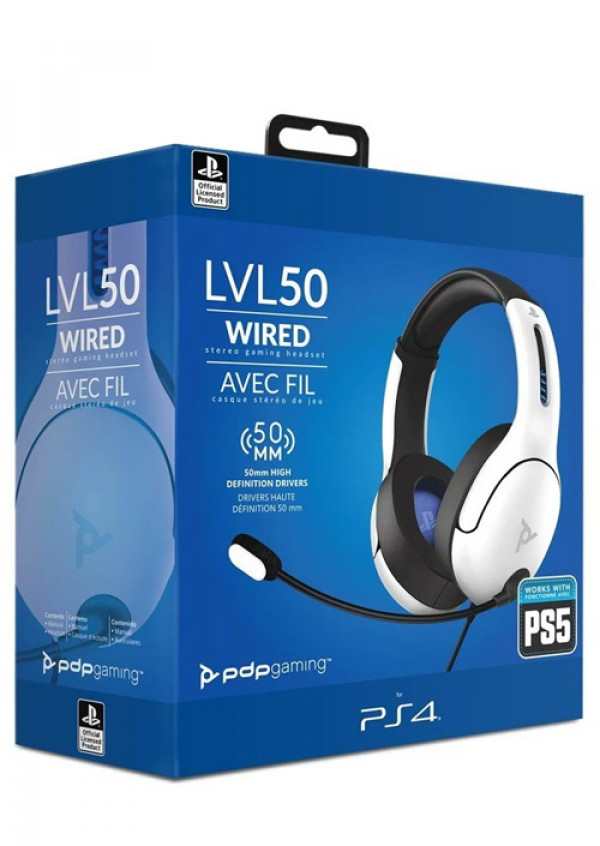 PS4/PS5 Wired Headset LVL50 White (  ) 