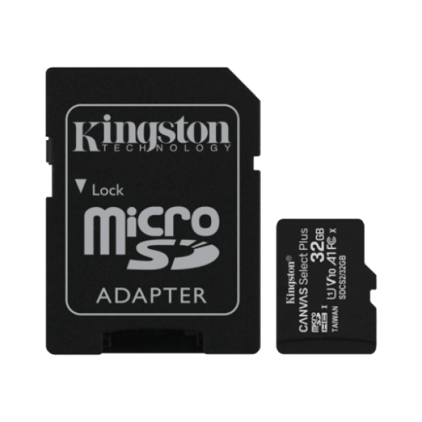 MICRO SD 32GB KINGSTON + SD adapter SDCS232GB