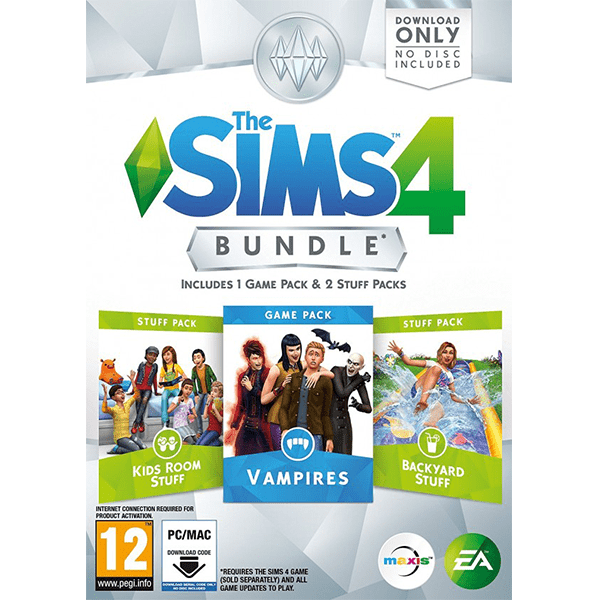 PC The Sims 4 Bundle Pack 7 Kids Room Stuff + Vampires + Backyard Stuff (Code in a Box) ( E02077 ) 