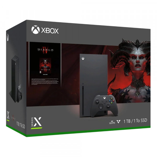 XBOXONE X Console 1TB Black + Diablo IV (  ) 