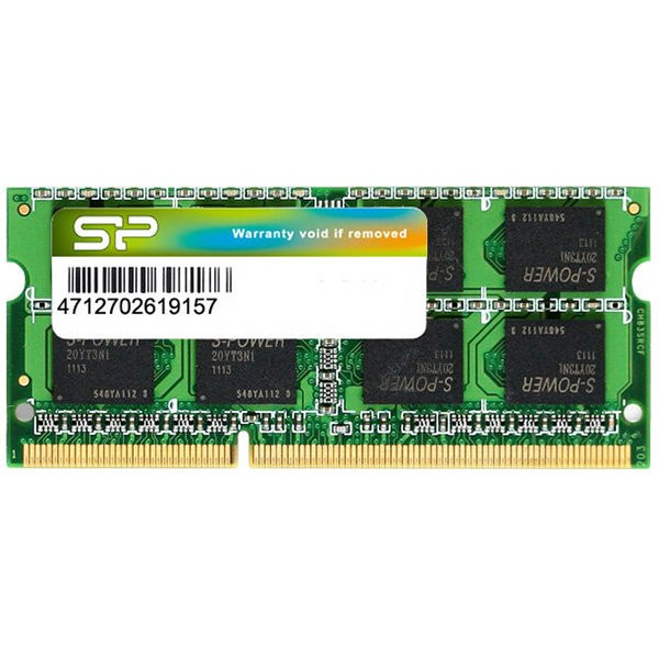 Silicon Power DDR3-1600  CL11 8GB DRAM DDR3 SO-DIMM Notebook 8GB (512*8) 16chips, EAN: 4712702626360 ( SP008GBSTU160N02 ) 