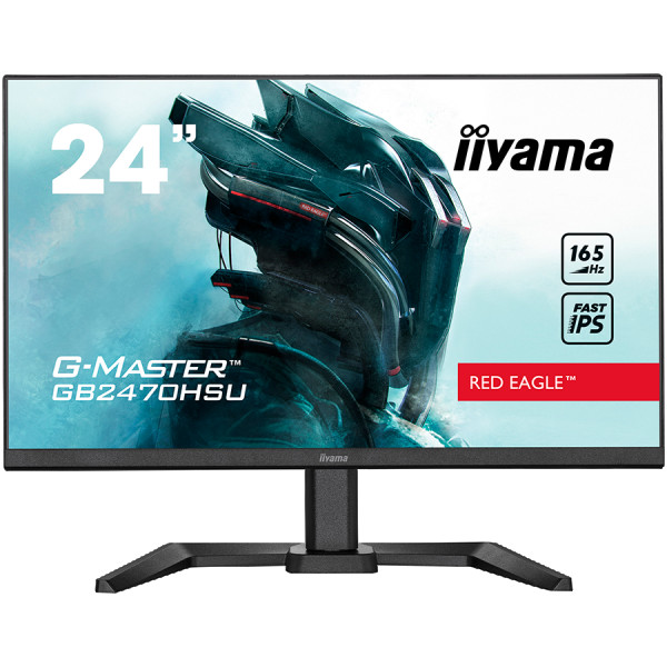 IIYAMA Monitor 24'' ETE Fast IPS Gaming, G-Master Red Eagle, FreeSync Premium, 1920x1080@165Hz, 250cdm˛, 1100:1, HDMI, DisplayPort, 0,8ms (M