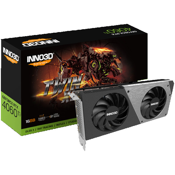 INNO3D GEFORCE RTX 4060 TWIN X2 (2460MHz 17Gbps)  8GB GDDR6  128-bit DP+DP+DP+HDMI  VA51N  AD1074730 ( N40602-08D6-173051N ) 