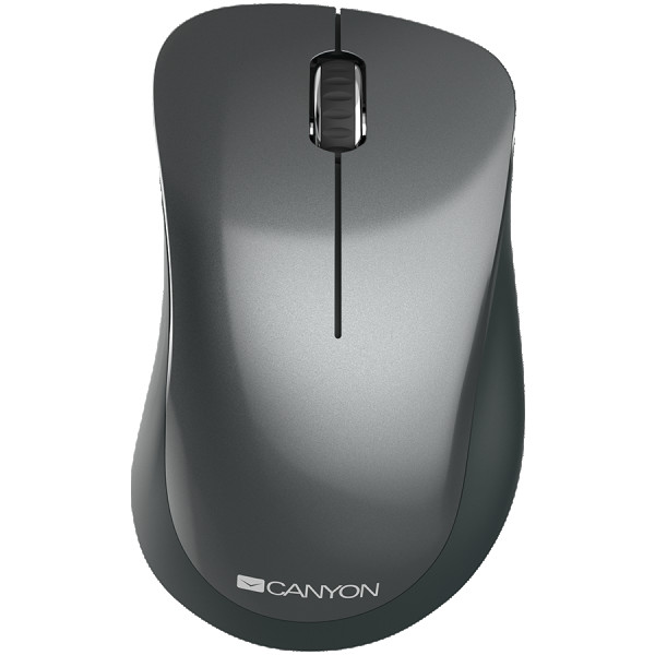 CANYON MW-11, 2.4 GHz Wireless mouse,with 3 buttons, DPI 1200, Battery:AAA*2pcs,Black,67*109*38mm,0.063kg ( CNE-CMSW11B ) 