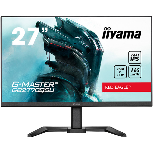 27'' ETE Fast IPS Gaming, G-Master Red Eagle, FreeSync PremiumPro, 2560x1440@165Hz, 400cdm˛, 1000:1, HDMI, DisplayPort, 0,5ms (GTG), HDR400,