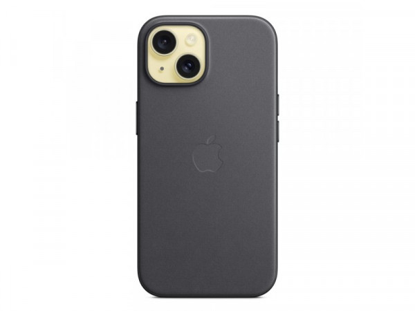 APPLE IPhone 15 FineWoven Case MagSafe - Black mt393zm/a